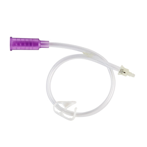 Straight Connector with Bolus Adapter Mini ONE® 12 Inch, Purple For Balloon and Non-Balloon Button Mini ONE® Enteral Feeding Extension Sets #8-1211