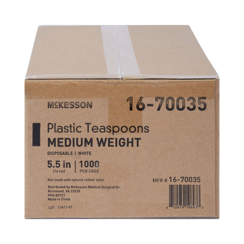 Teaspoon McKesson General Purpose White Polypropylene #16-70035