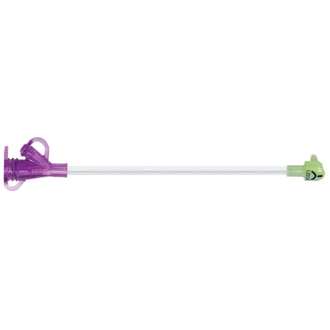 Right Angle Connector with Y-Port Adapter Mini ONE® 12 Inch, Purple For Balloon and Non-Balloon Button Mini ONE® Enteral Feeding Extension Sets #8-1255