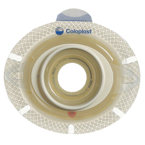 Coloplast Ostomy Barrier 10025 SenSura® Click Xpro Trim to Fit, Extended Wear Double Layer Adhesive 50 mm Flange Red Code System 3/8 to 1-3/4 Inch Opening