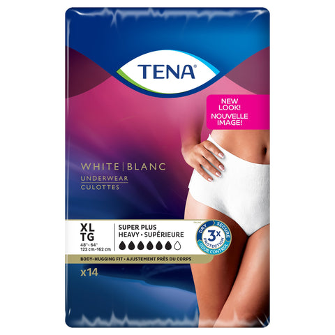 Absorbent Underwear TENA® Women™ Super Plus Pull On with Tear Away Seams Adult X-Large Female Disposable Heavy Absorbency #54287