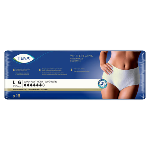 Absorbent Underwear TENA® Women™ Super Plus Pull On with Tear Away Seams Adult Large Female Disposable Heavy Absorbency #54286