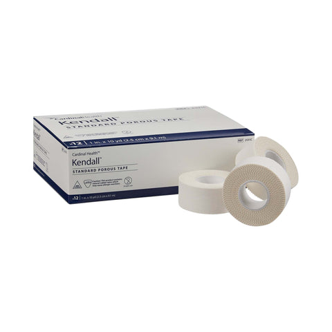 Medical Tape Kendall™ Standard Porous High Adhesion Cloth White NonSterile