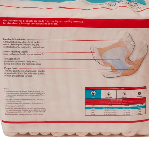 Incontinence Brief Wings™ Plus Quilted Adult Small Unisex Disposable Heavy Absorbency #66032A