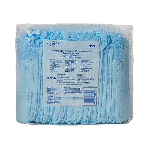 Disposable Underpad TENA® Regular 23 X 36 Inch Fluff Light Absorbency #352