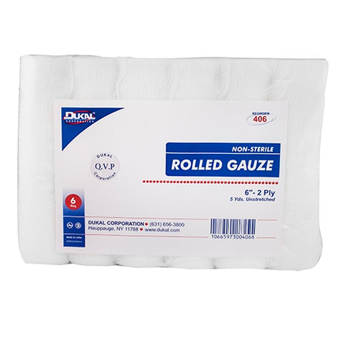 Conforming Bandage Dukal™ Cotton 2-Ply  Roll Shape NonSterile