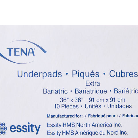 Disposable Underpad TENA® Extra Bariatric 36 X 36 Inch Polymer Light Absorbency #361