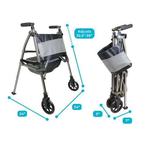 Signature Life Elite Travel Walker #7660-BW, 1 EACH
