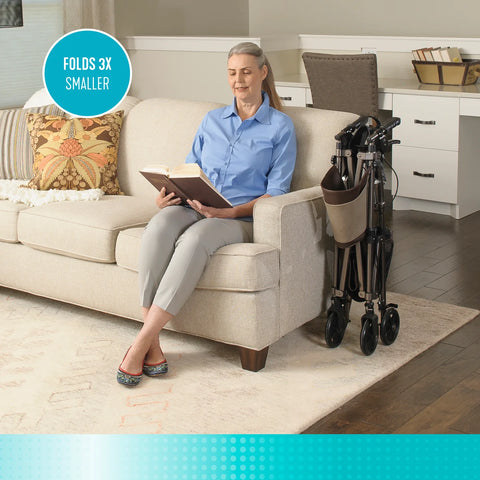 Signature Life Elite Travel Rollator #7670-CG, 1 EACH