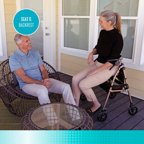 Signature Life Elite Travel Rollator #7670-CG, 1 EACH
