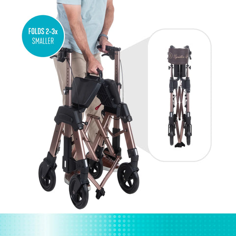 Signature Life Elite Travel Rollator HD #7680-CG, 1 EACH