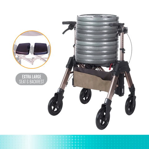 Signature Life Elite Travel Rollator HD #7680-CG, 1 EACH