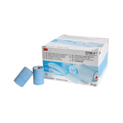 Medical Tape 3M™ Micropore™ S Skin Friendly Silicone Blue NonSterile