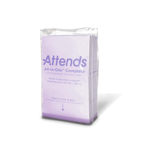 Disposable Underpad Attends® Supersorb™ Maximum Low Air Loss and Repositioning 30 X 36 Inch Dry-Lock® Core Heavy Absorbency #ASBM-3036