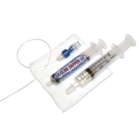 Enteral Feeding Tube Declogger Kit Clog Zapper™ (2) 10 mL Oral Syringes / 12 Inch Applicator For All enteral Feeding Devices #20-0002