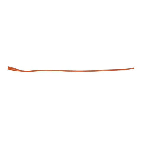 Bard Urethral Catheter Bardia® Coude Olive Tip Red Rubber 14 Fr. 16 Inch #802514