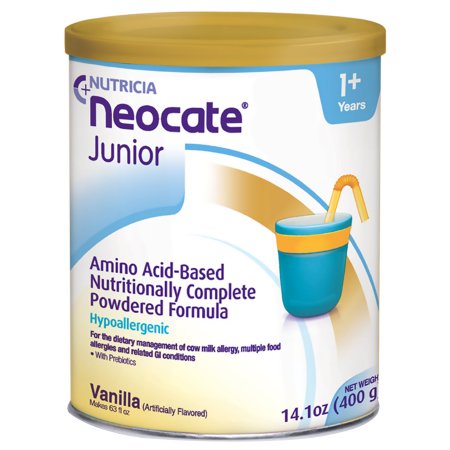 Pediatric Oral Supplement Neocate® Junior with Prebiotics Vanilla Flavor 14.1 oz. Can Powder Amino Acid Food Allergies