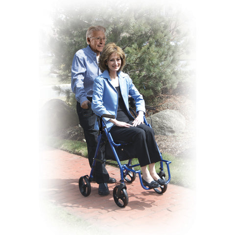 Drive Duet Rollator/Transport Chair, 8" Casters