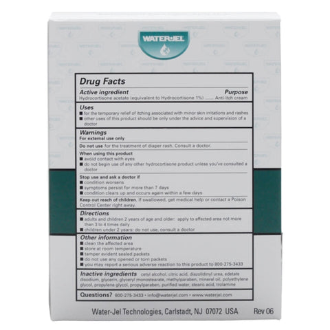 Itch Relief Water-Jel® 1% Strength Cream 0.9 Gram Individual Packet #WJHY1728.00.000