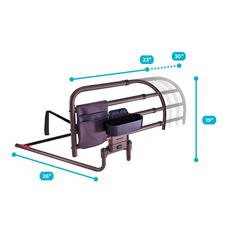Stander Wonder Click Extendable Bed Rails Premium #7965, 1 EACH