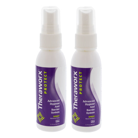 Rinse-Free Skin Cleanser with Silver Theraworx® Protect Advanced Hygiene and Barrier System Liquid 1.7 oz. Pump Bottle Lavender Scent