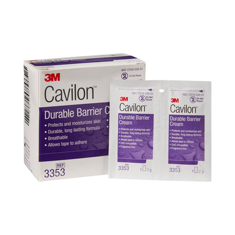 Skin Protectant 3M™ Cavilon™ 2 Gram Individual Packet Unscented Cream CHG Compatible #3353