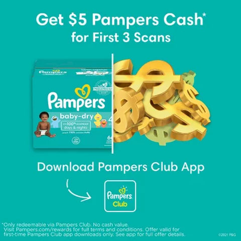 Pampers Baby Dry Diapers, Sizes 1-7