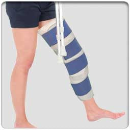 Knee Immobilizer Ezy Wrap® One Size Fits Most 20 Inch Length Left or Right Knee