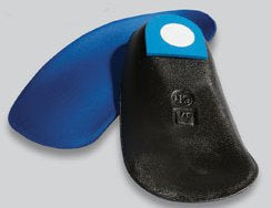 FREEDOM® High Impact Accommodator™ Shoe Insert Size 4 Polymer Black / Blue Male 9 to 10-1/2 / Female 10