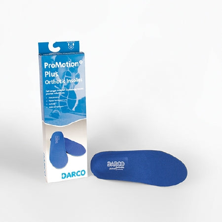 DARCO ProMotion® Plus Orthotic Insole Size 10 Polyester / Polypropylene / EVA / PORON® Foam Black / Blue Male 10 to 10-1/2 / Female 12 to 12-1/2