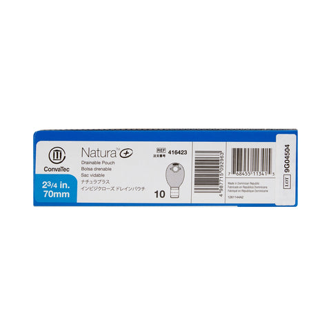 ConvaTec Ostomy Pouch Natura® 416423 Two-Piece System 12 Inch Length Drainable