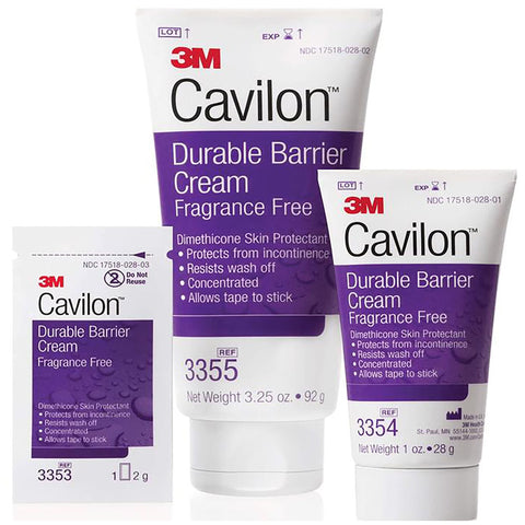 Skin Protectant 3M™ Cavilon™ 3.25 oz. Tube Unscented Cream CHG Compatible #3355