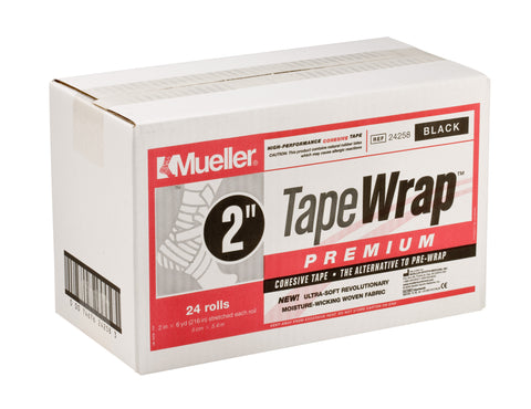 Cohesive Bandage TapeWrap®Premium 2 Inch X 6 Yard Standard Compression Self-adherent Closure Black NonSterile