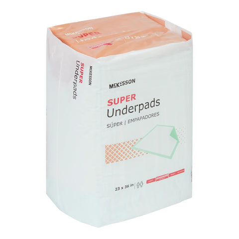 Disposable Underpad McKesson 23 X 36 Inch Fluff / Polymer Moderate Absorbency #UPMD2336V120