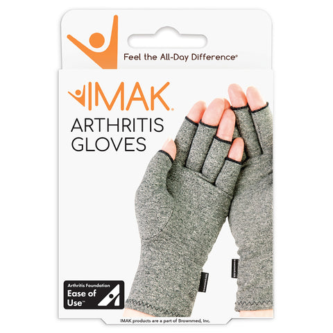 Brownmed Arthritis Glove IMAK® Compression Open Finger Large Over-the-Wrist Length Hand Specific Pair #A20172