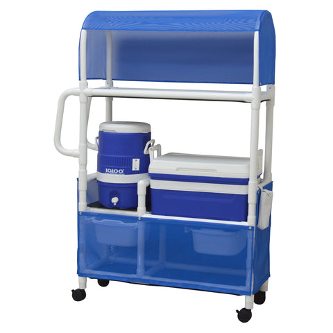 MJM International Hydration Cart With Canopy - Refreshments To Go Anywhere #831