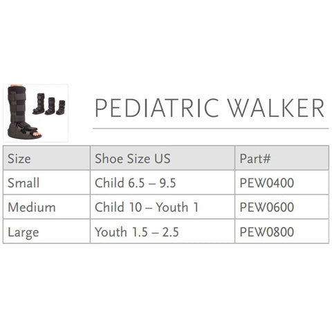 Walker Boot Ossur® Pediatric Non-Pneumatic Pediatric Small Tall #PEW0400