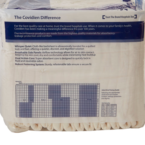 Incontinence Brief Wings™ Extra Quilted Adult X-Large Unisex Disposable Moderate Absorbency #65035