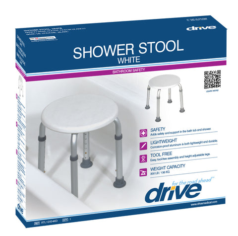 Drive Medical Shower Stool, 300 lbs. Weight Capacity #RTL12004KD