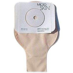 Cymed Ileostomy Pouch MicroSkin® 78432V One-Piece System 11 Inch Length Flat, Pre-Cut 1-1/4 Inch Stoma Drainable