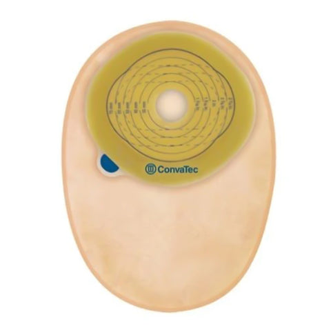 ConvaTec Ostomy Pouch 416707 Esteem™+ One-Piece System 8 Inch Length Pre-Cut 1-3/16 Inch Stoma Closed End