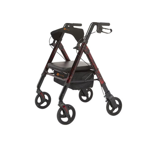Regal - Bariatric Aluminum 4 Wheel Rollator with Universal Height Adjustment