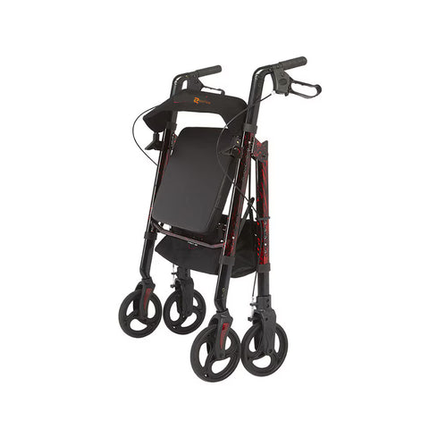Regal - Bariatric Aluminum 4 Wheel Rollator with Universal Height Adjustment