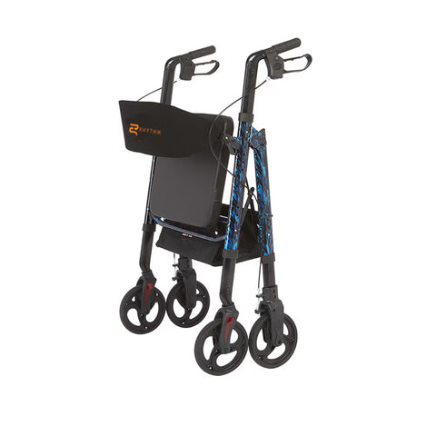 Regal - Bariatric Aluminum 4 Wheel Rollator with Universal Height Adjustment