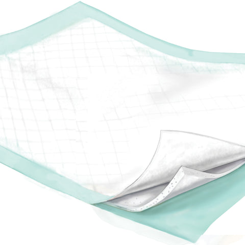 Disposable Underpad Wings™ Plus 36 X 36 Inch Fluff / Polymer Heavy Absorbency #968