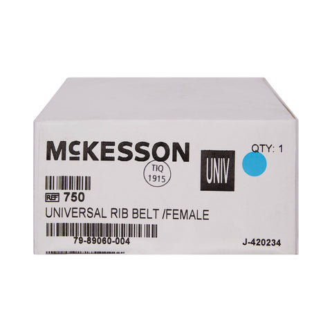 Rib Belt McKesson One Size Fits Most Hook and Loop Closure 6 Inch Height Adult #750