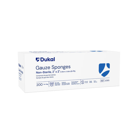 Gauze Sponge Dukal™ Cotton 8-Ply 2 X 2 Inch Square NonSterile