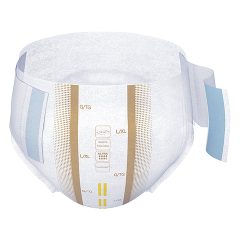 Incontinence Brief TENA ProSkin Stretch™ Ultra Adult Large / X-Large Unisex Disposable Heavy Absorbency #67803