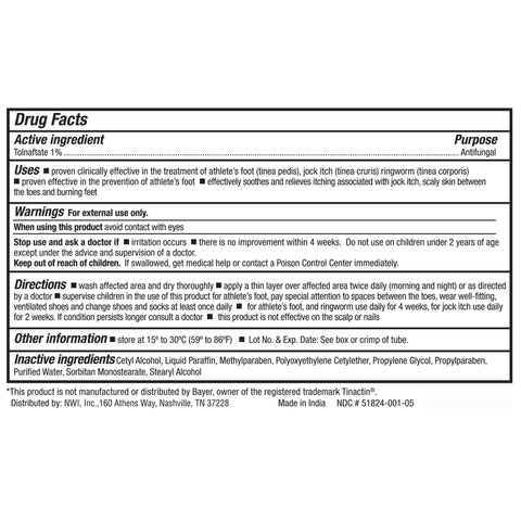 Antifungal CareALL® 1% Strength Cream 0.5 oz. Tube #AF5