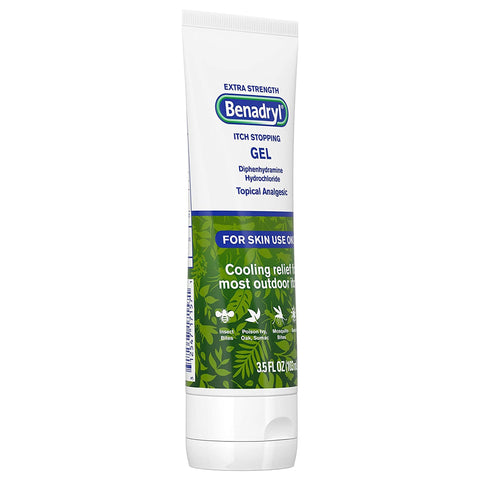 Itch Relief Benadryl® 2% Strength Gel 3.5 oz. Tube #31254717157